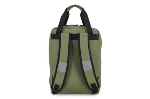 PU-beschichteter R-PET 600D Rucksack 27,5 x 12 x 37,5 cm 12 l Olivgrün