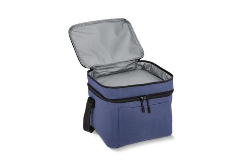 R-PET 600D Kühlbeutel mit zwei Fächern 30 x 20 x 25 cm 12 l Dunkelblau