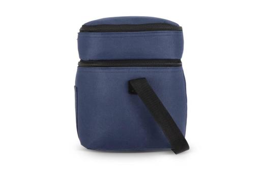 R-PET 600D Doppelfach-Kühltasche 30 x 20 x 24cm 12L Dunkelblau