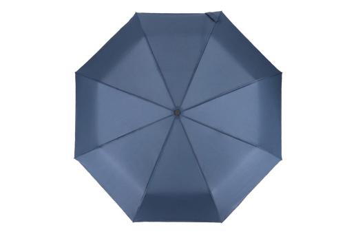 Taman Pongee 21" Faltbarer windproof Regenschirm Auto open & close Dunkelblau