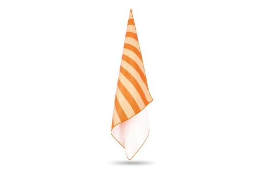 R-PET quick dry beach towel 100x180cm with pouch (200g/m²) sublimation Orange