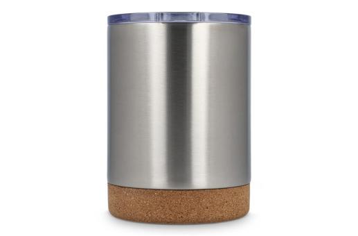 T-ceramic thermo mug with lid Lena 350ml Silver