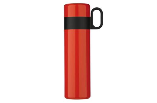 Isolierflasche mit Becher 500ml Rot