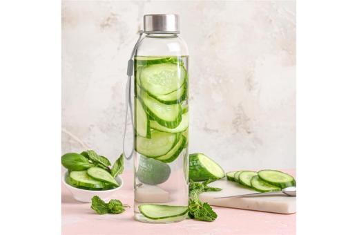 Water bottle glass 500ml Transparent