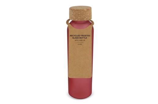 Gefrostete Glasflasche mit Korkdeckel 500ml 