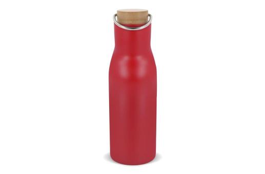 Isolier-Flasche mit Bambusdeckel, 500ml 