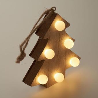 LULIE Anhänger aus Holz mit LED Holz