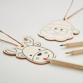 FUNCOOL Drawing wooden ornaments set Timber