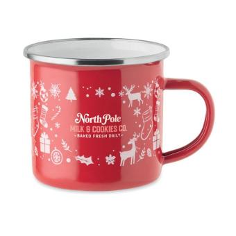 SEASOMEL Christmas enamel mug 300ml Red