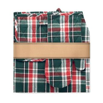 SANTAPRON Küchen-Set Baumwolle Mehrfarbig