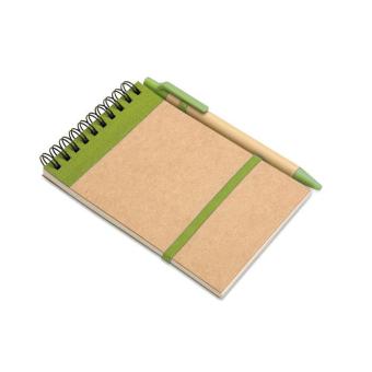 SONORA A6 recycled notepad with pen 