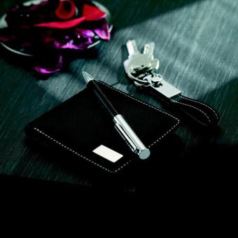 ELEGANCI Ball pen key ring and wallet Black