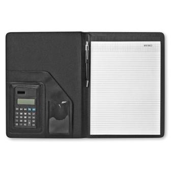 NADIA A4 conference folder calculator Black