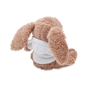 Bunny plush wearing a hoodie White