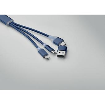 BLUE 4in1 Ladekabel Typ C Marineblau