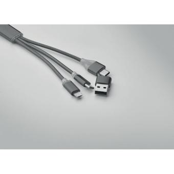 BLUE 4 in 1 charging cable type C Titanium