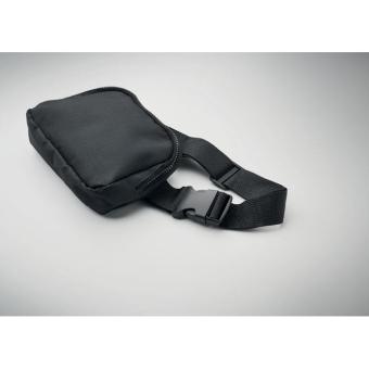 TOSHI 300D RPET polyester waist bag Black