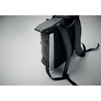 BAI ROLL 15" Rolltop-Rucksack PU Schwarz