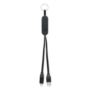 CABO 60W cable keyring recycled ABS Black