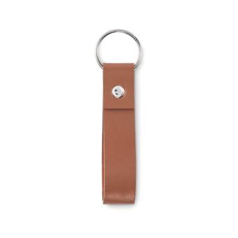 STROKEY Schlüsselring mit Schlaufe PU Braun