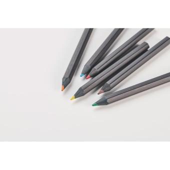 NEGRO Buntstifte-Set mit Anspitzer Schwarz