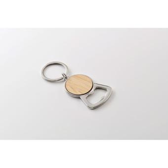 KEYPOP Recycled aluminium key ring Timber