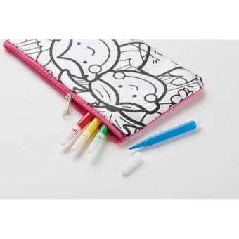 KIDDO Pencil case with markers Cream