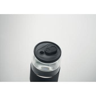 BOROSIP Trinkglas Borosilikat 550ml Schwarz