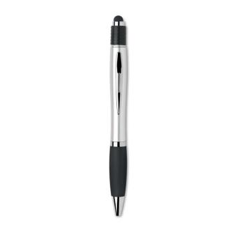 Druckkugelschreiber mit Stylus Schwarz