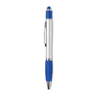 Druckkugelschreiber mit Stylus Königsblau