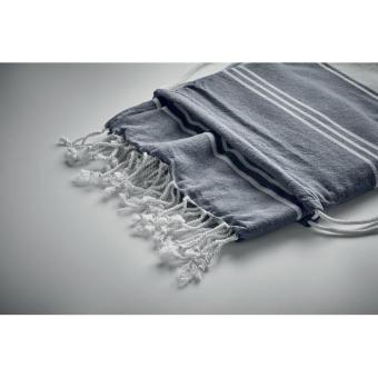 Hammam towel drawstring set Aztec blue
