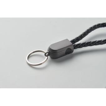 FAULETI LOOP Key ring loop cable type-C Black