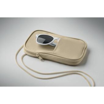 KOROVIN POUCH RPET cross body travel pouch Fawn