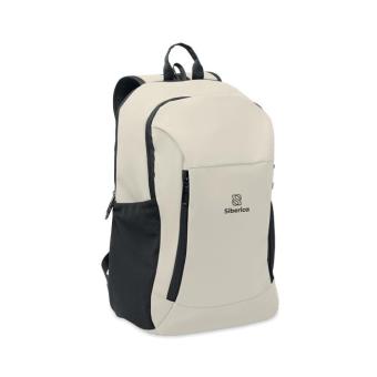 KOROVIN 15" Laptop-Rucksack PU Grauweiß