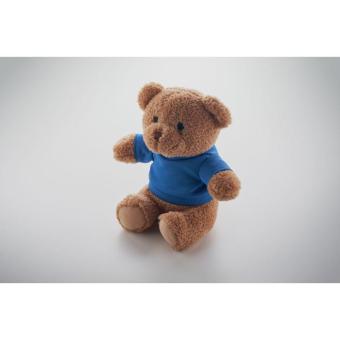 JACKIE Teddy bear with t-shirt 23 cm Aztec blue