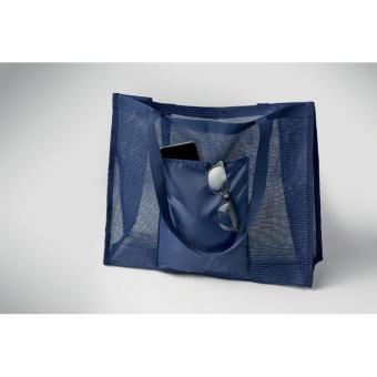 LIMP RPET mesh shopping bag Aztec blue