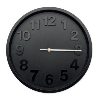MURO Wanduhr aus PP Schwarz