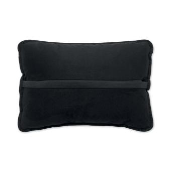 SUICUSH Suede fabric cushion Black