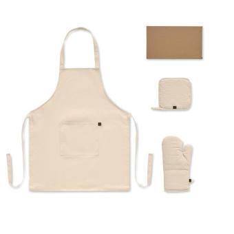 GALA SET Recycled cotton kitchen set Fawn