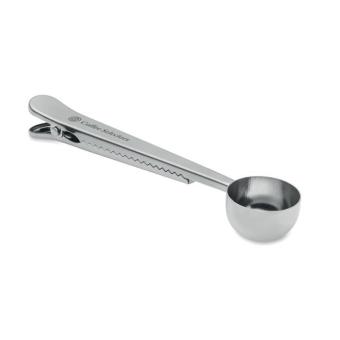 SPOONCOOP Dosierlöffel mit Klemme Silber