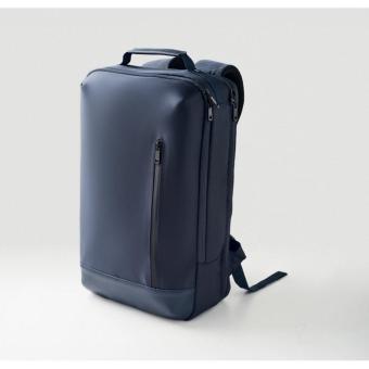 BOSTON 15" Laptop-Jacquard-Rucksack Blau
