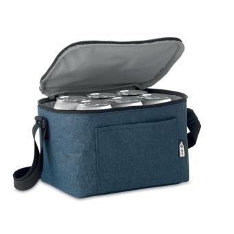 CUBA 600D RPET Cooler bag for cans Aztec blue