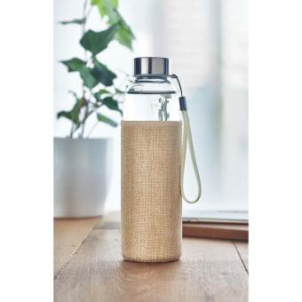 UTAH TOUCH Glass bottle in pouch 500ml Fawn