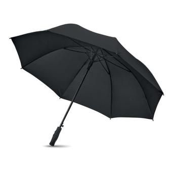 GRUSA Regenschirm mit ABS Griff Schwarz