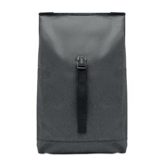 UDINE 600D RPET 2 tone backpack Black