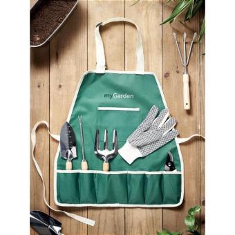 GREENHANDS Garden tools in apron Green