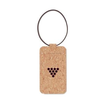 OVALIS Cork luggage tag Fawn