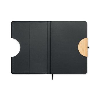 BLAMA A5 RPET notebook 80 lined Black