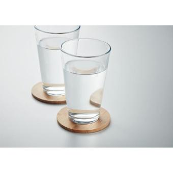 BAYIN SET Set of 6 bamboo coasters Timber