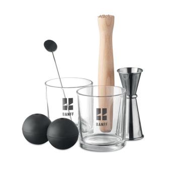 NIGHT Cocktail-Set Silber matt